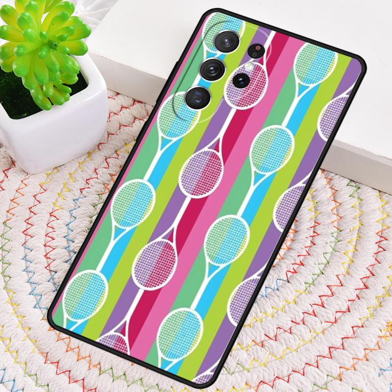 Tennis Pattern TPU Phone Case For Samsung Galaxy Note 10 Pro S26 S25 S24 S23 S22 Ultra Plus S21 FE S20 Shockproof Cover