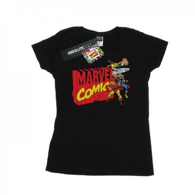 Womens/Ladies Vintage Logo Blast Cotton T-Shirt