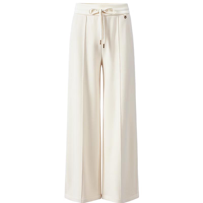 Giovanni Valentino Women's Plush-Lined Drawstring Straight-Leg Casual Pants