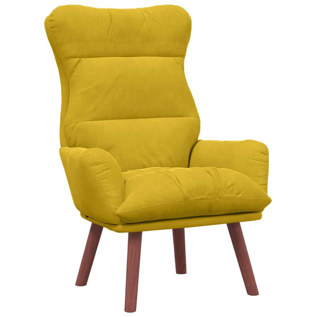 Armchair Yellow 69 X 74 X 93 Cm Velvet
