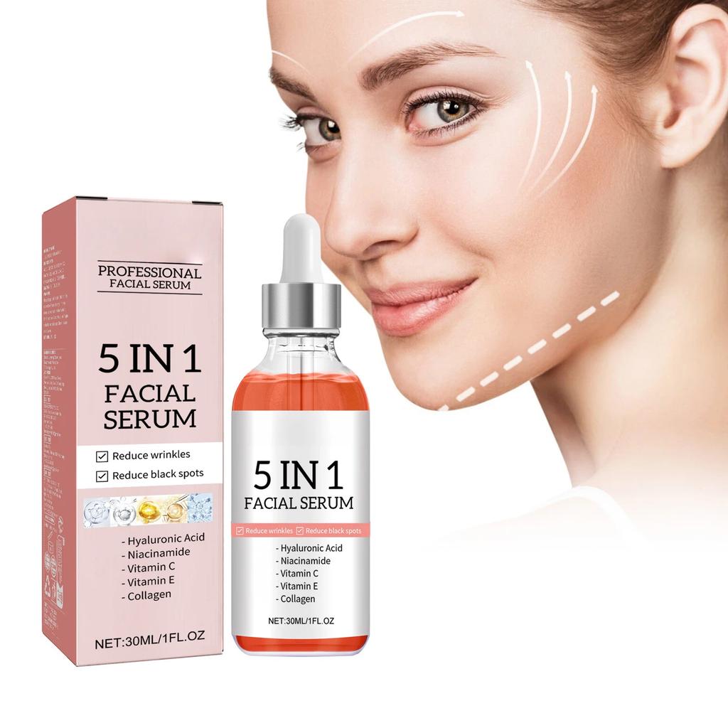 5-in -1 Facial Serum Gentle Nourishing and Replenishing Skin Care Essence