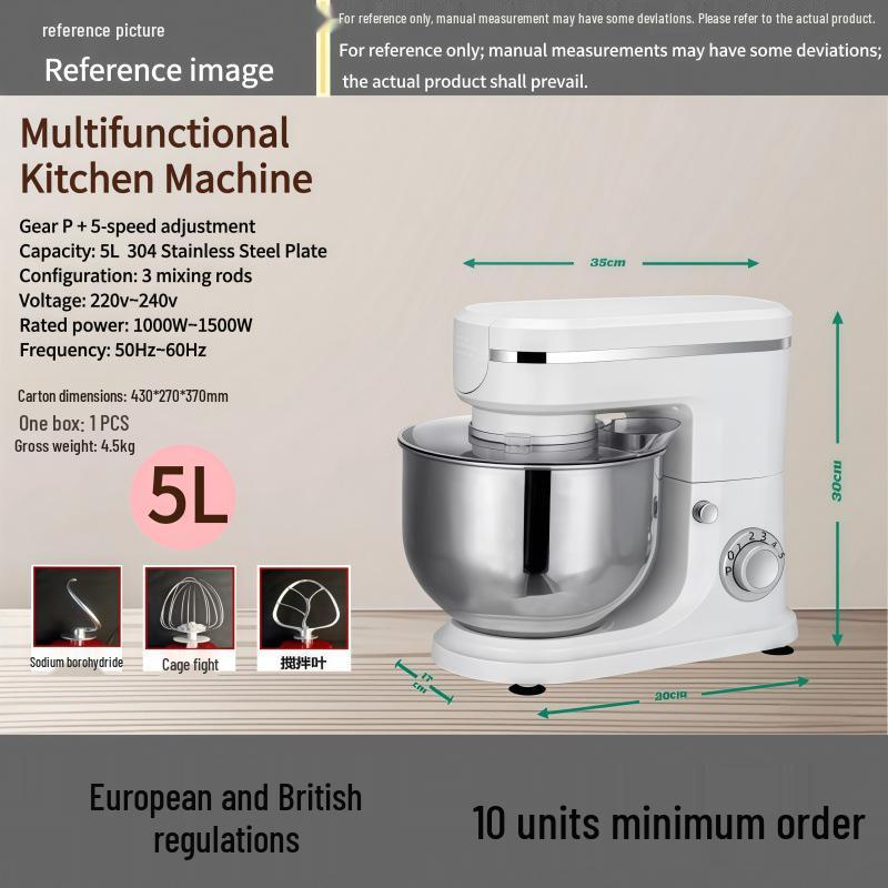 3-in-1 Multi-Functional Kitchen Mixer: Dough, Egg Beater & Juicer Export Only