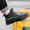 Fashion 2024 New Fashion Men's Short-tube Rain Boots Outdoor Non-slip Camping Rubber Shoes Waterproof Motorcycle Thick-soled Rain Boots