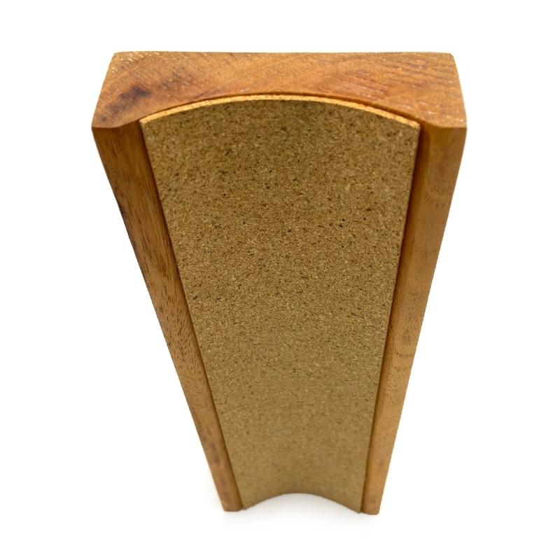 Neck Rest Long Neck Support Stand Guitar Fretwork Cork Lined Repairing Accessory