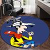 Luke Wild West Round Rug for Livingroom,Bedroom, Palyroom, Chair Rug, Area rug, Circle Carpet, Large Size Fan Christmas gift