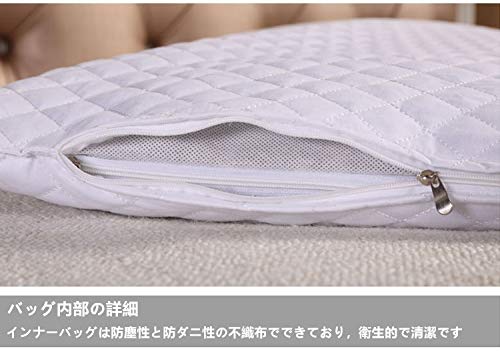 Buckwheat Husk Pillowcase, Buckwheat Husk Pillowcase, Pillow Inner Bag (No Stuffing), 100% Cotton, Double-Layered Fabric, Triple-Zippered, Double Zipp