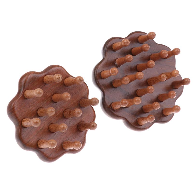 Head Meridian Massage Comb Anti-Static Natural Wooden Wide Tooth 12/20Claw Gua Sha Tool Scratcher Spa Promote Blood Circulation