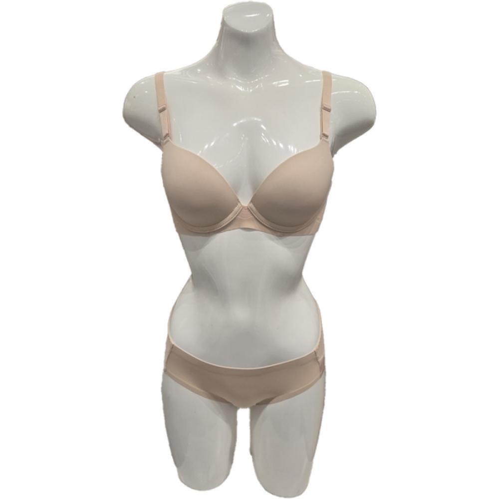 

Triumph Beige Rayon Function Mold Bra Set Tfwbr311 Tfwbp311 Be 75A/90