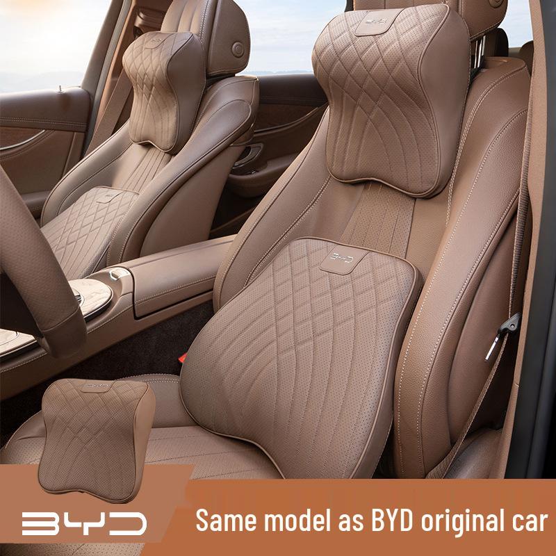 Car Neck Pillow & Waist Cushion for BYD Han EV, Qin Plus DMI, Tang, Song: Headrest & Interior Decor.
