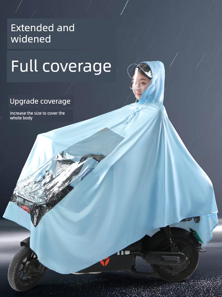Paradise Raincoat for Electric Scooter, Long Full-Body Raincoat for Heavy Rain, New Women's Model, Motorcycle-Specific Raincoat for Riding