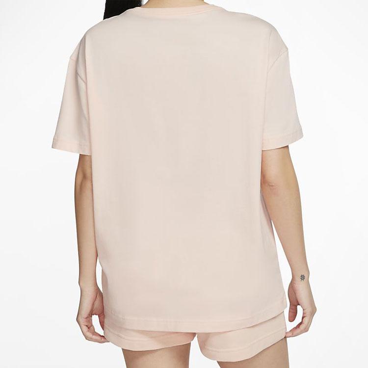 Nike Sportswear Heart Sunglasses Print Pocket Short Sleeve T-Shirt Women Tops Washed-Coral-Red CU9700-664