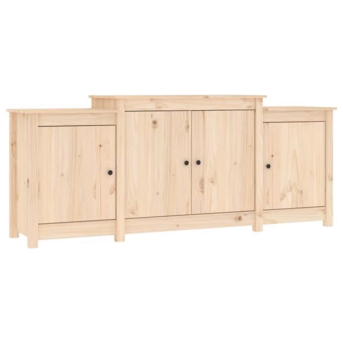 821492 vidaXL Buffet 164x37x68 Cm Solid Pine Wood