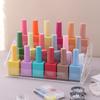 Nagellack-Organizer Klarer Acryl-Brillen-Displayhalter Ätherische Öl-Aufbewahrungsregal Make-up-Ständer-Tablett - 3-lagig