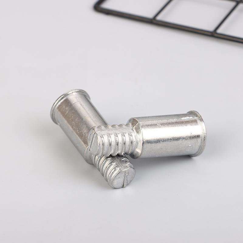 2Pcs Broom Extension Pole Adapter Tips Metal Threaded Handle Tips End Adapter Repair Kit Connector Handle Extension
