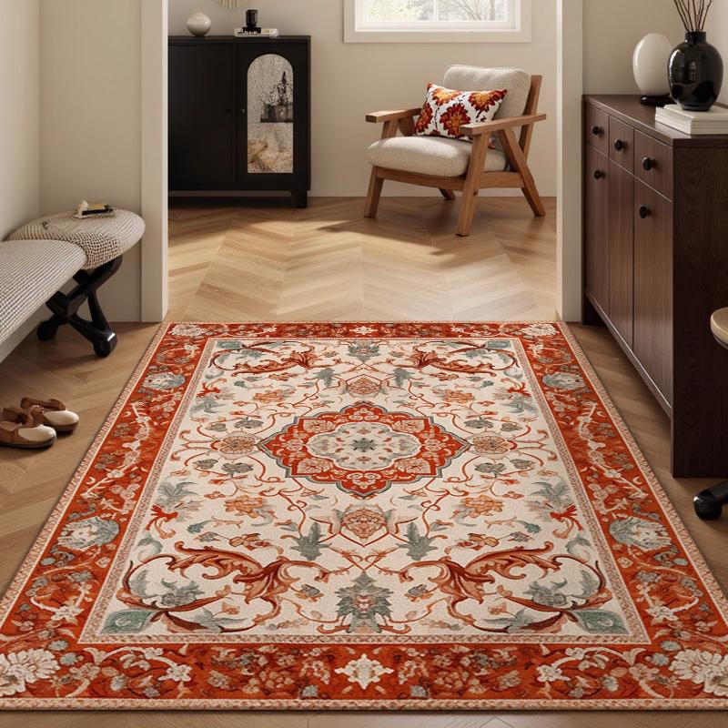 American Style Carpets for Living Room Anti-slip Cloakroom Rug Large Area Bedroom Decor Carpet Washable Bedside Soft Floor Mat
