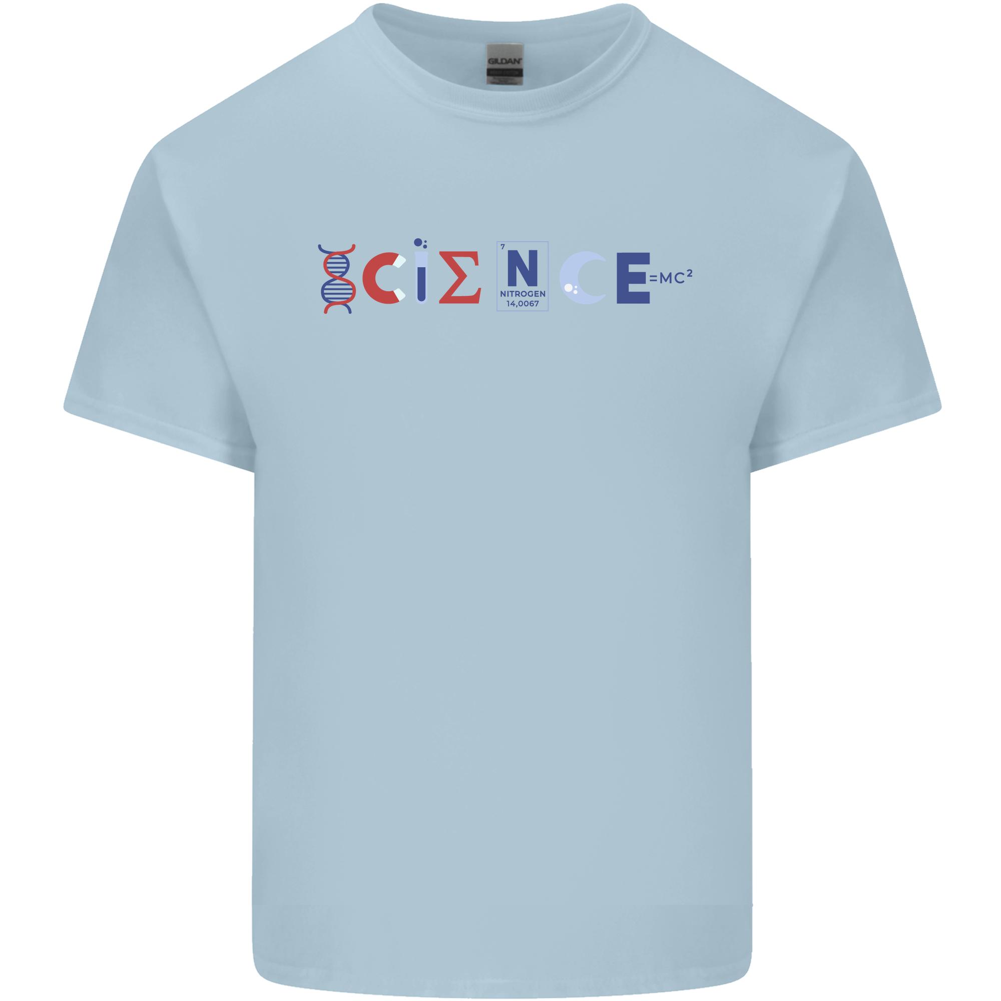 Science Symbols Physics Chemistry Biology Unisexs Light Cotton TShirt S