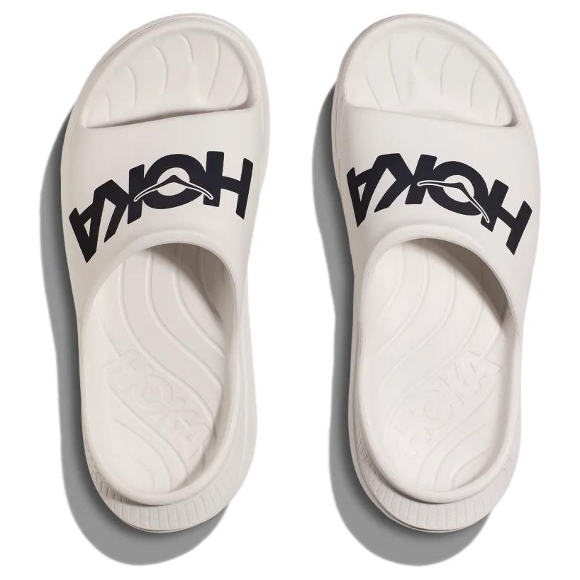 Nye HOKA ONE ONE Ora Athletic Slide Hvit Svart 1155154-WBLC