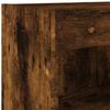 Wall Mounted TV Cabinet with RGB LED Lights Smoked Oak Finish 60 x 30 x 40 cm