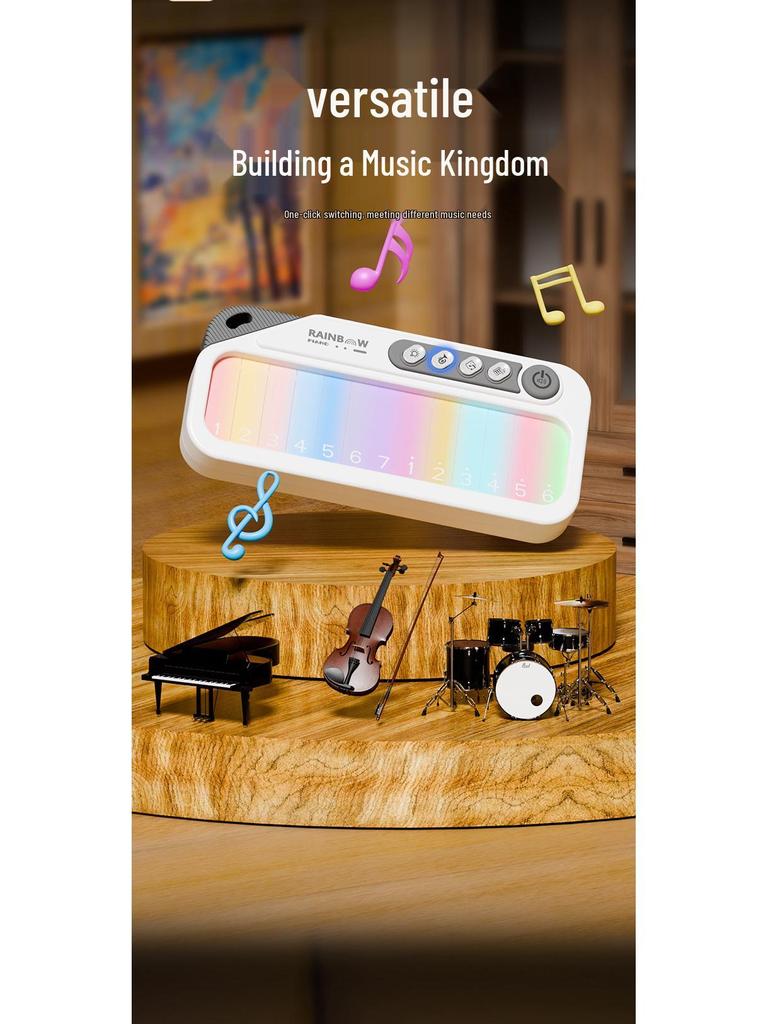 Color Screen Touch Keyboard: Early Education Piano Toy for Girls Ages 3-6