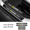 4PCS Carbon Fiber Car Door Sill Protector Stickers Threshold Bumper Strips For Ferrari SP1 812 F40 F12TDF SF90 488 599 Accessory