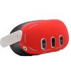 Silicone Protective Cover for Meta Quest 3 VR Headset Protection with Two Side Protective Shell