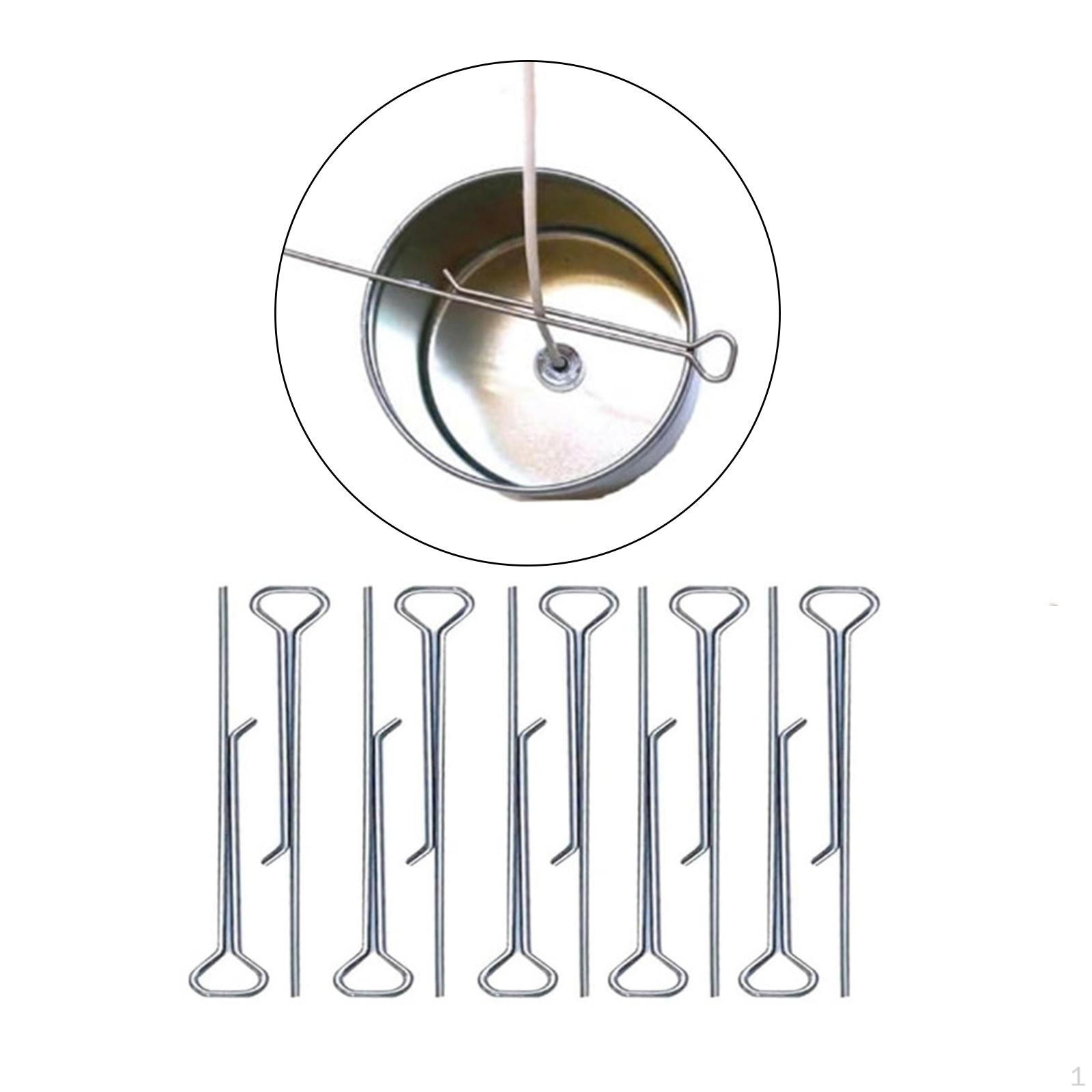 10pcs Metal Candle Wick Centering Devices, Holder for Making
