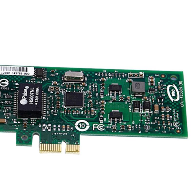 PCI-Express ev1.1 2.5GT Desktop  Adapter 82574L Chip 10/100/1000Mbps thernet-  Card ngle j45