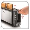 TEFAL Grille-pain Express 1 longue fente metal Toaster 7 niveaux de dorageTL365ETR