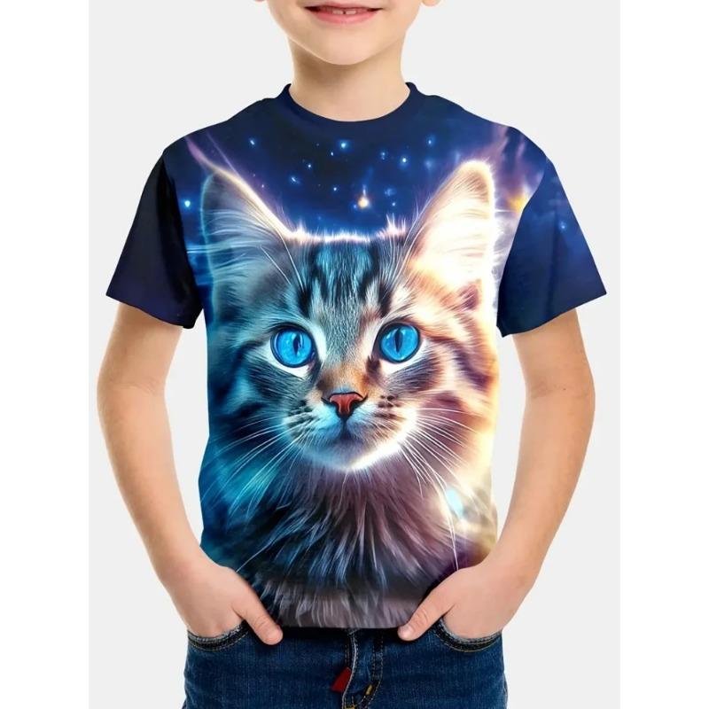 

Детская футболка Cool Tiger 3d Print 2024 Детская весенняя одежда Детские топы Рубашки Одежда для мальчиков Футболки с коротким рукавом Топы 160