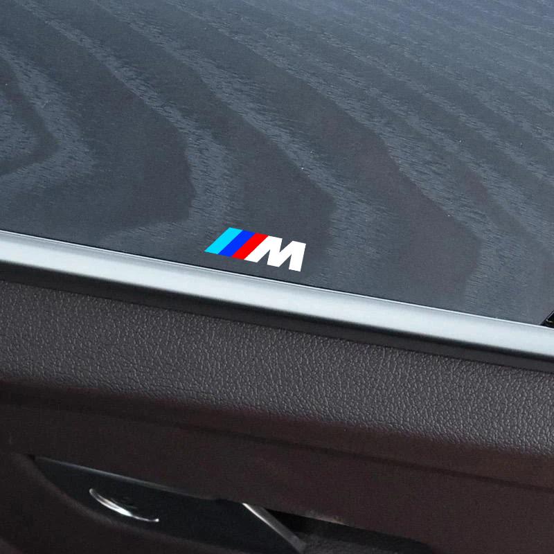 5/10pcs Car Interior Sticker Central Control Decals Emblem Badge Car Styling For BMW F30 F10 E90 F20 E46 E60 E70 E39 E36 E87 E92