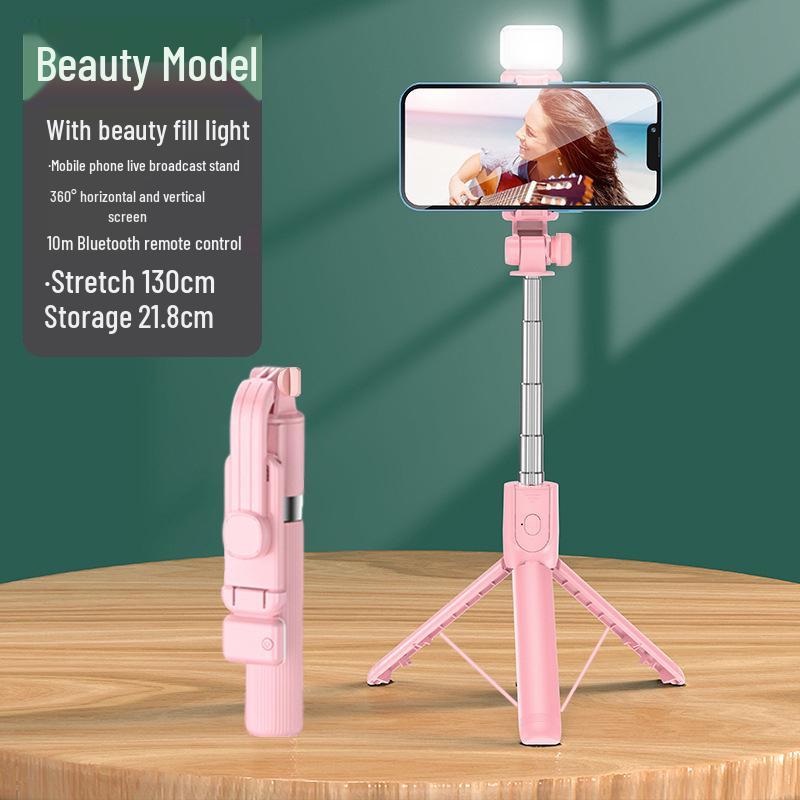 360° Rotating Bluetooth Selfie Stick & Tripod for Live Streaming & Photography