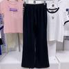 Kappa Women's Cross Label Fashion Knitted Sports Pants Micro Pull Straight Leg Pants
