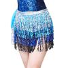 Trajes de danza del vientre para mujer, borlas de lentejuelas, pañuelos de cadera con cuentas, cadenas de cintura, vestidos de baile