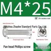 304 Stainless Steel Phillips Pan Head Machine Screw 