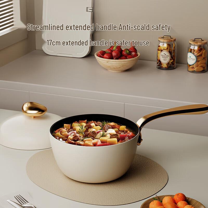 Wenlunshan Cobblestone 0-Coating Saucepan