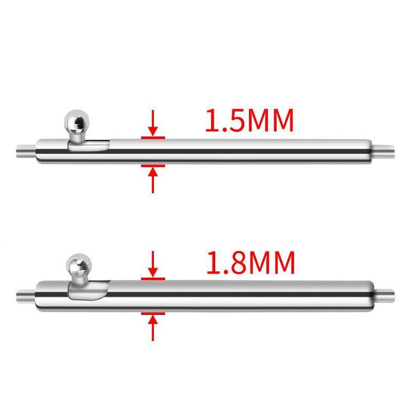 20 Pezzi Perni di Collegamento Rapido per Cinturino in Acciaio Inossidabile Barra a Molla Diametro 1,5 mm 1,8 mm 14 15 16 17 18 19 20 21 22 23 24 mm