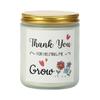 Natural Plant Wax Blend Candle With Essential Oil Long Hour Fragrances Candle In Jar with Gold Cover Thank You Gift