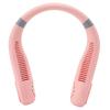 Bladeless Neck Fan Breathing Light 2400mah Rechargeable Hands Free Mini Neck Fan for Outdoor Travel Pink