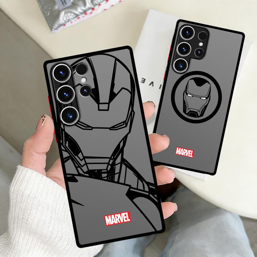 Marvel Sipiderman Ironman Case for Samsung Galaxy S26 S22 S20 S25 Ultra S21 S24 Plus S23 FE Note 20 10+ Funda Phone Cover