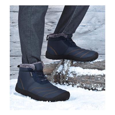 Winter Men's Mid-top Warm Snow Boots Thickened And Padded Casual Men's Shoes