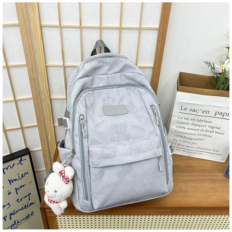 Der neue Schulranzen ist hochwertig, frisch und süß, niedlicher Bärenrucksack, leichter und großvolumiger Rucksack für Junior- und Highschool-Schüler.