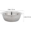 Hemoton Stainless Steel Rice Washing Bowl Kitchen Strainer Colander Bowl Fruit Vegetable Washing Basket for Rice Food Pasta Colander Drain Basket