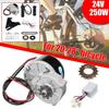 Electric Scooter Motor Kit DIY Brushed Motor Wheel Controller Set Kit For 20-28" Electric Bike 250W 24V