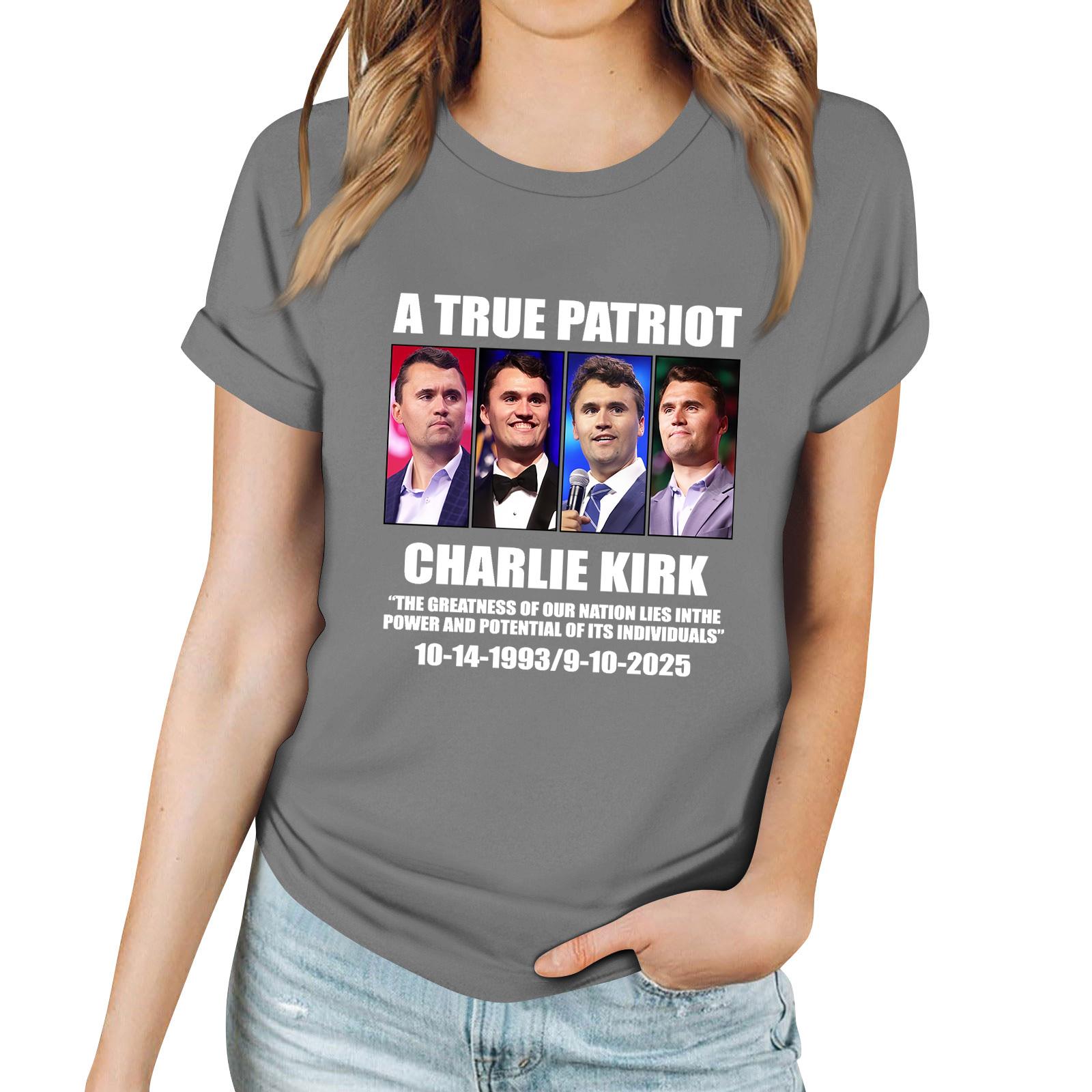 

Женская повседневная футболка с принтом, пуловер с круглым вырезом, топ с короткими рукавами S