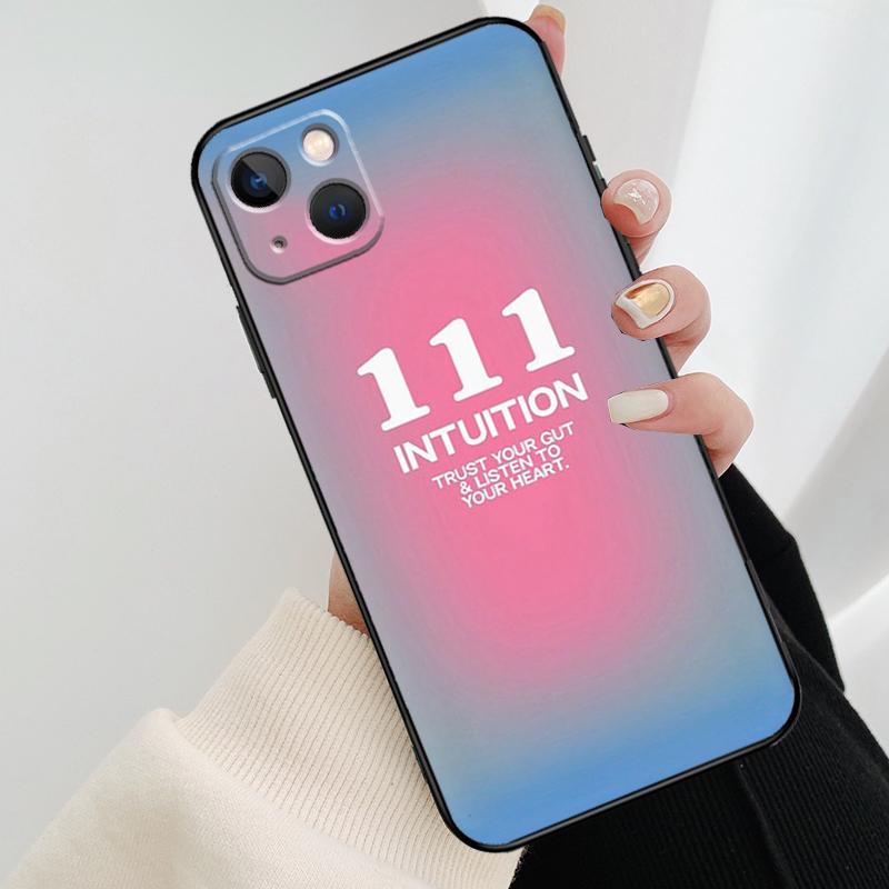 Angel Numbers Phone Case For iPhone 11 12 13 14 15 16 Pro XS Max Mini Cover For iPhone X XR Plus Back Case