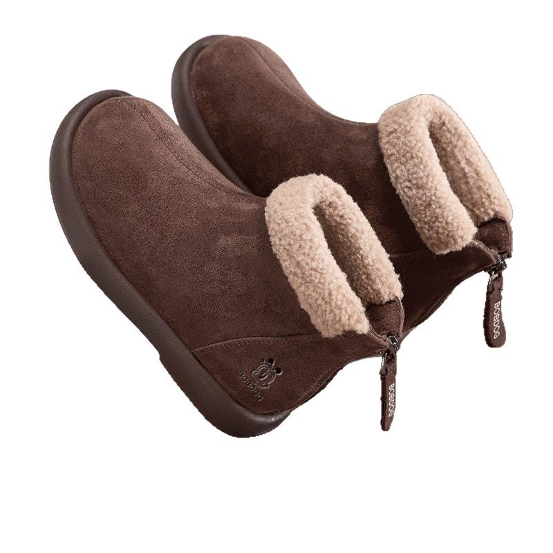 Girls' Martin Ankle Boots - Stylish, Velvet-Lined Leather for Autumn/Winter 2025