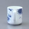 NARUMI Milano Duo Plum Blossom Microwave and Dishwasher Gift Mug, 330cc, Blue, Design, Safe, Boxed, 52442-2956