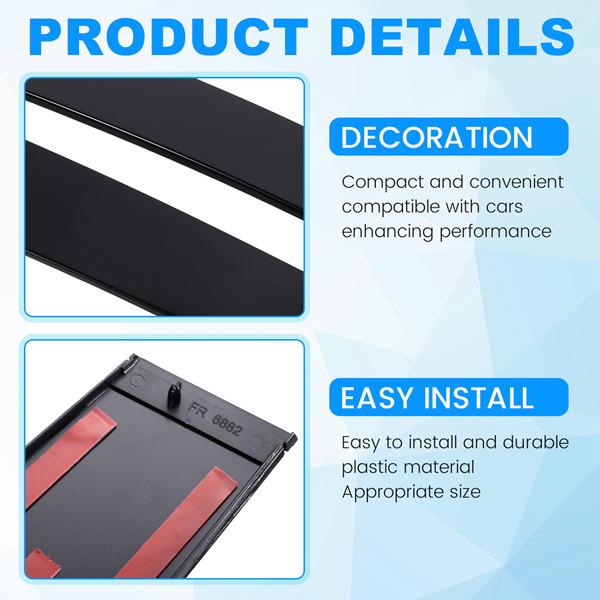 

Pair of B-Pillar Front Door Window Decorative Stickers for Grand Cherokee (Model: 57010444AN & 57010445AN). None