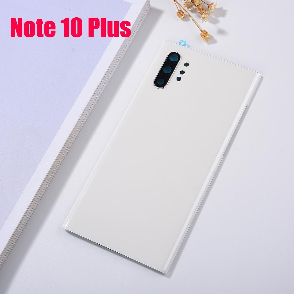 For Samsung Galaxy Note 10 Plus N975 N975F Note 10 N970 N970F Glass Back Battery Housing Cover Rear Door Cover Note 10 10+