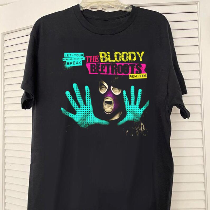Let Your Washing Machine Speak The Bloody Beetroots Black Color Shirt S